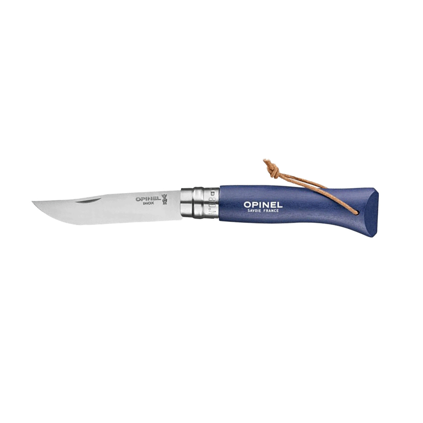 KNIFE - OPINEL - N°08 INOX BAROUDEUR "BLEU FONCE'"