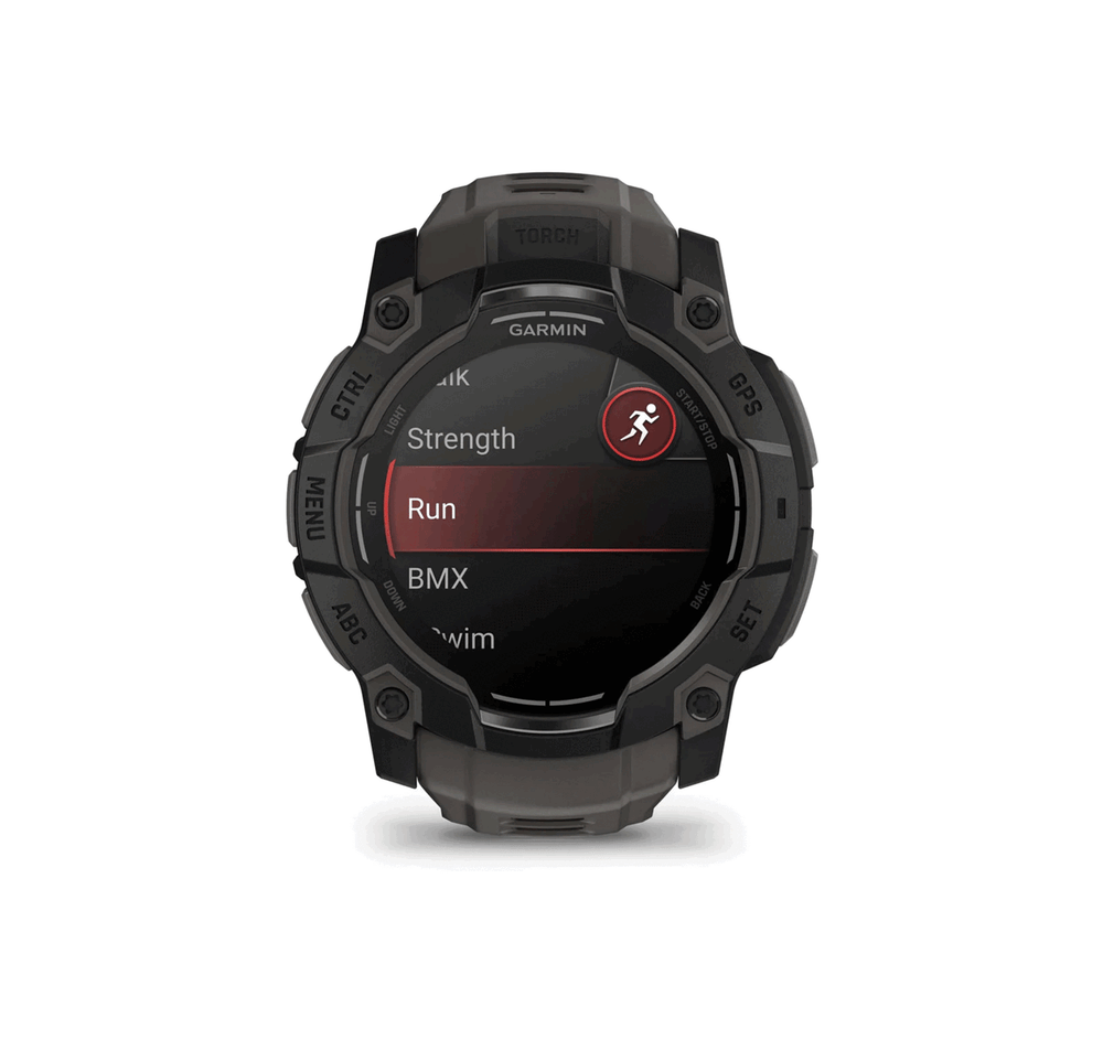 WATCH - GARMIN - INSTINCT® 3 | 50MM | AMOLED | Black with Charcoal silicone strap
