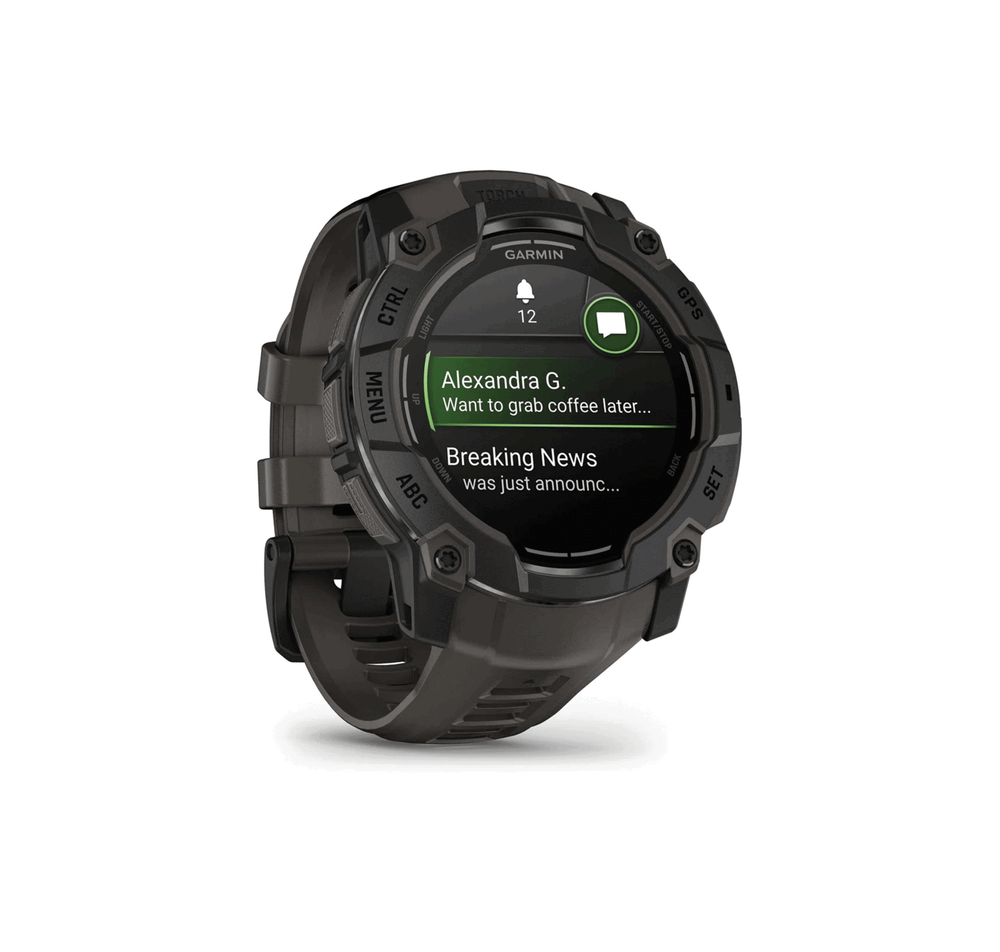 WATCH - GARMIN - INSTINCT® 3 | 50MM | AMOLED | Black with Charcoal silicone strap