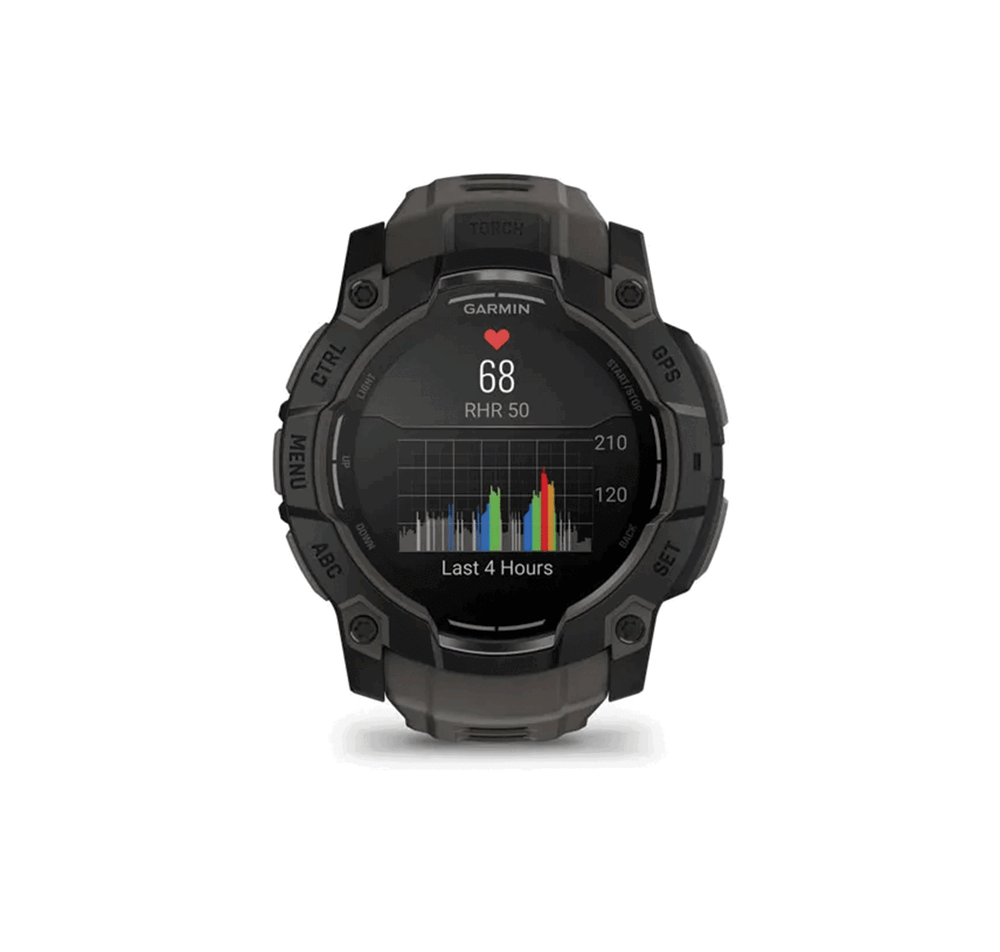 WATCH - GARMIN - INSTINCT® 3 | 50MM | AMOLED | Black with Charcoal silicone strap