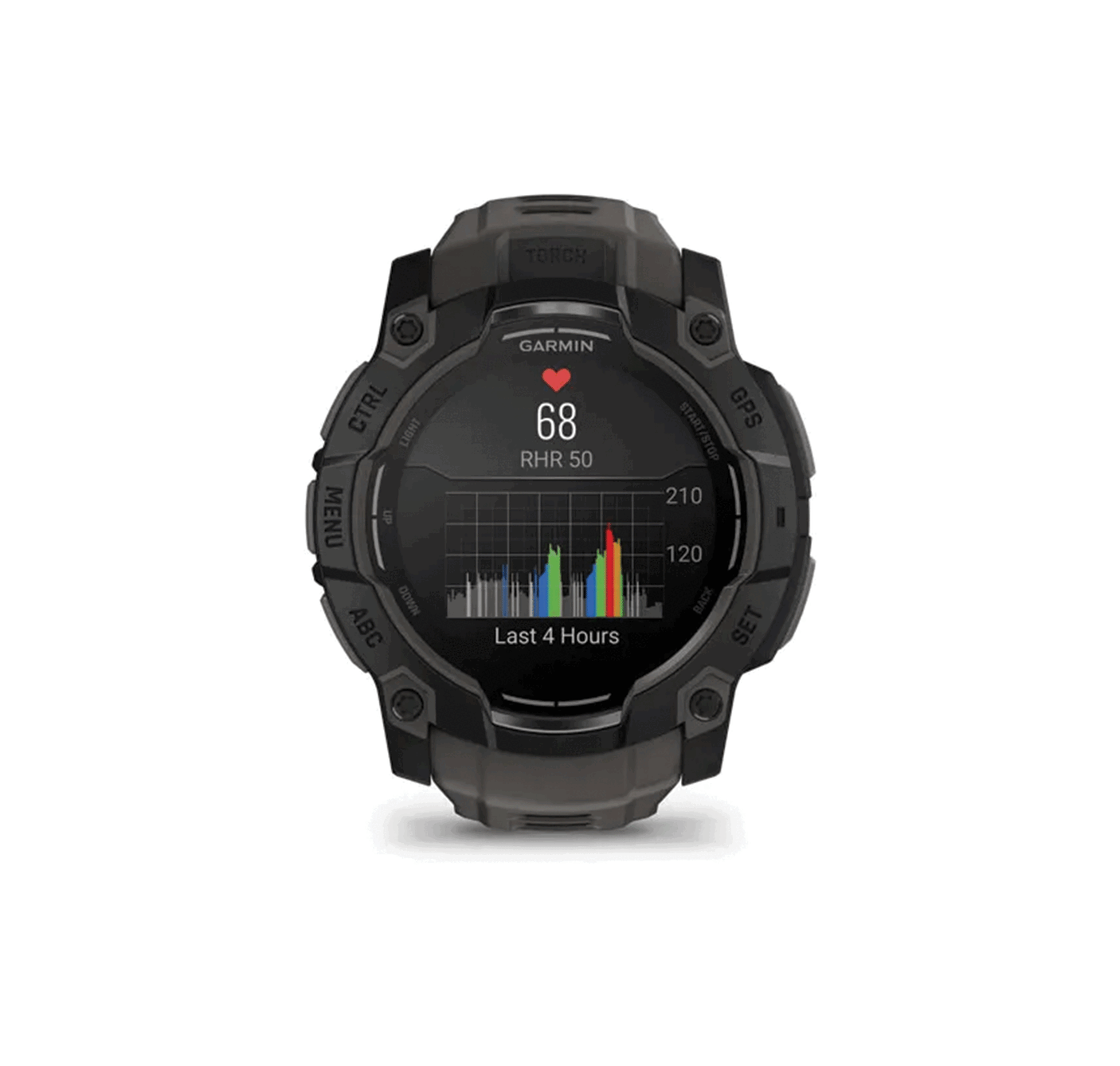 WATCH - GARMIN - INSTINCT® 3 | 50MM | AMOLED | Black with Charcoal silicone strap