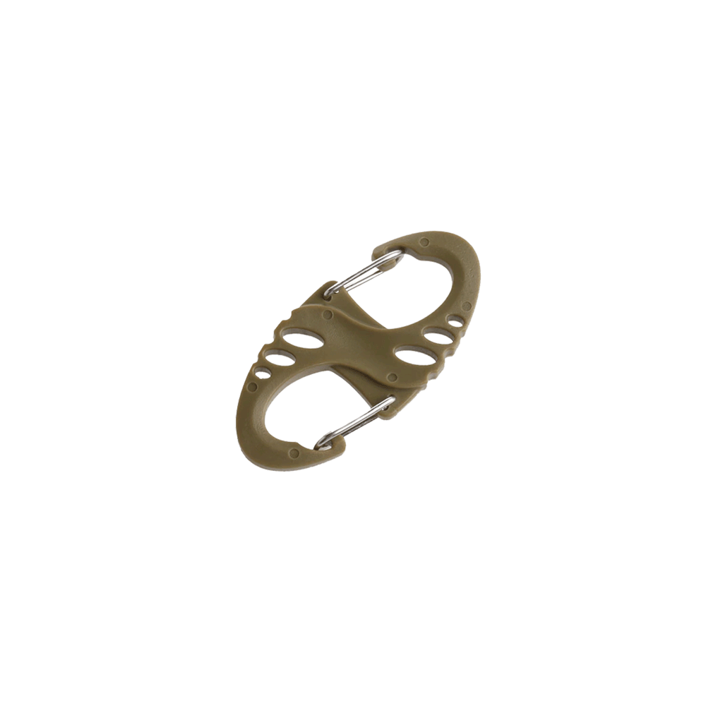 POLYMERY CARABINER 8 (2pcs) BLACK