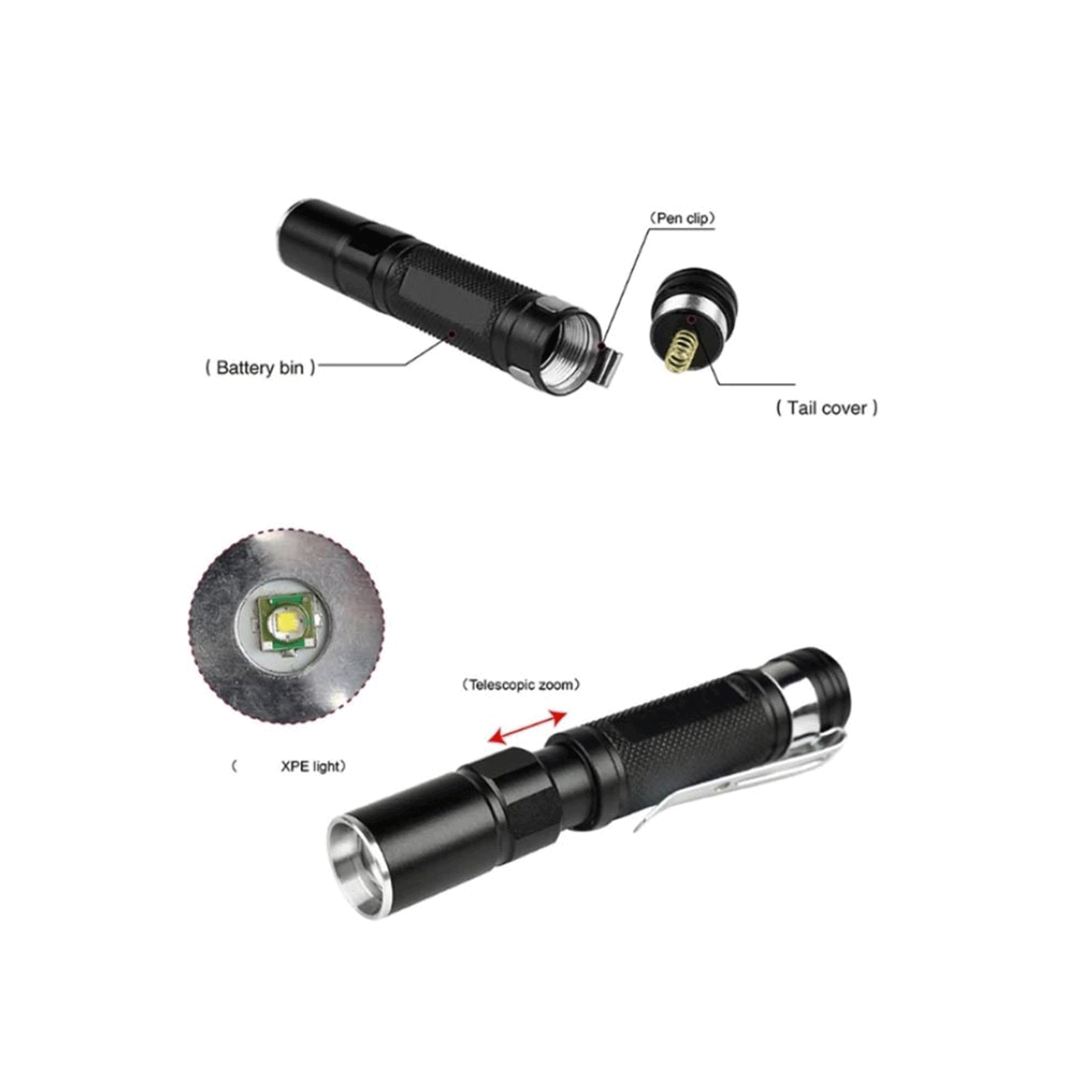 MINI TORCIA CON CLIP