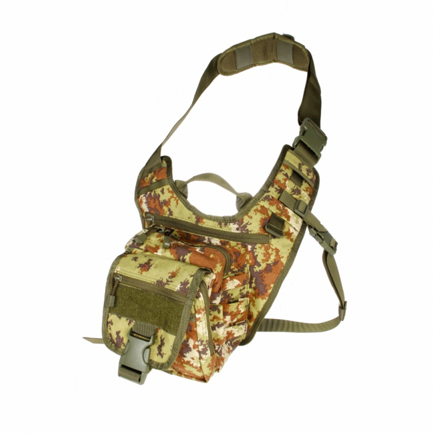 CONDOR USA  - BORSA MONOSPALLA A SCOMPARTI 156 VEGETATO