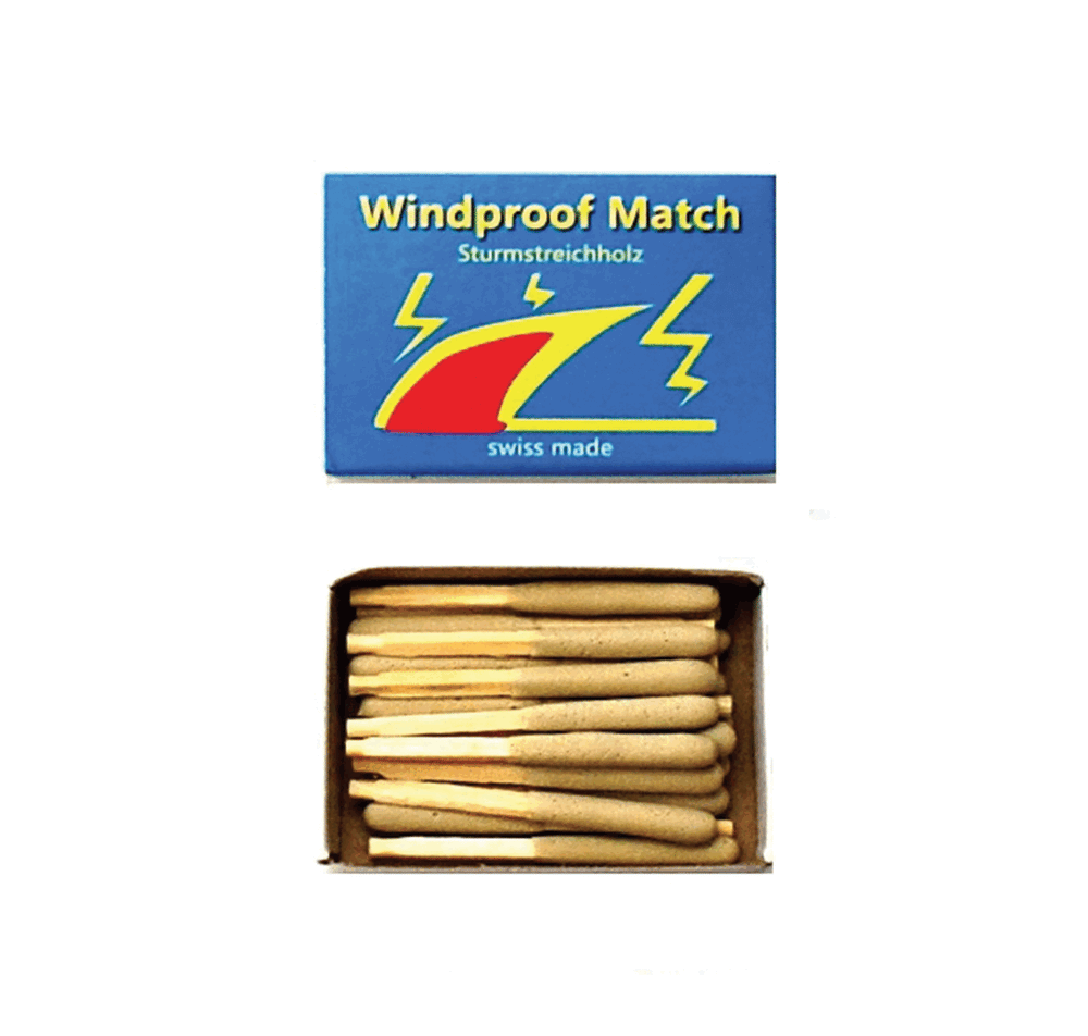 Swiss Made WINDPROOF MATCHES (20pcs)