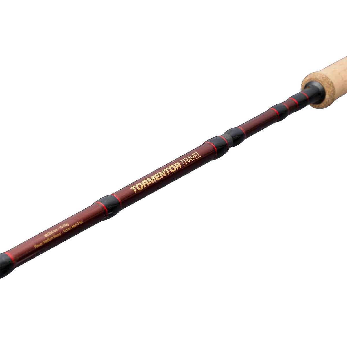 ABU GARCIA - TORMENTOR2 TRAVEL SPINNING ROD 804H | 8ft 244cm | 20-60g | Power: Heavy | Mod-Fast