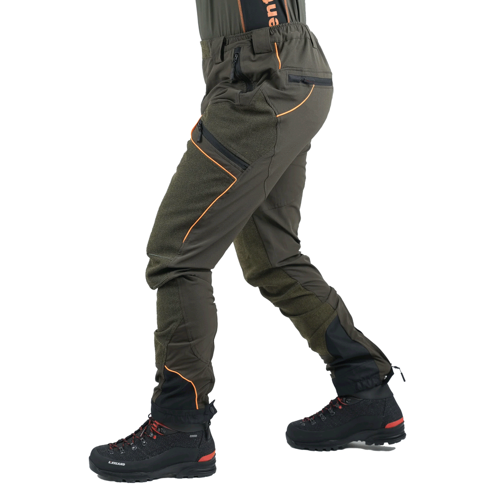 PANTS - MASSERIA - 19 Olive / Orange Fluo