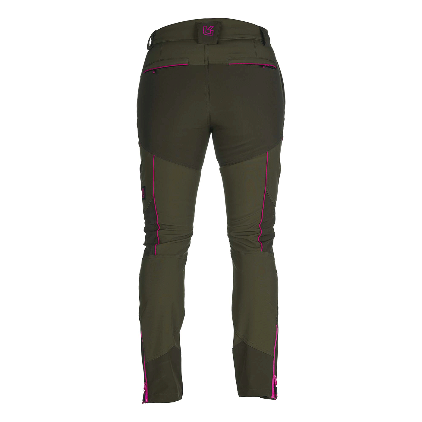 PANTALONE - UNIVERS - DONNA - CACCIA PREDAZZO SOFTSHELL U-TEX Verde/Fucsia
