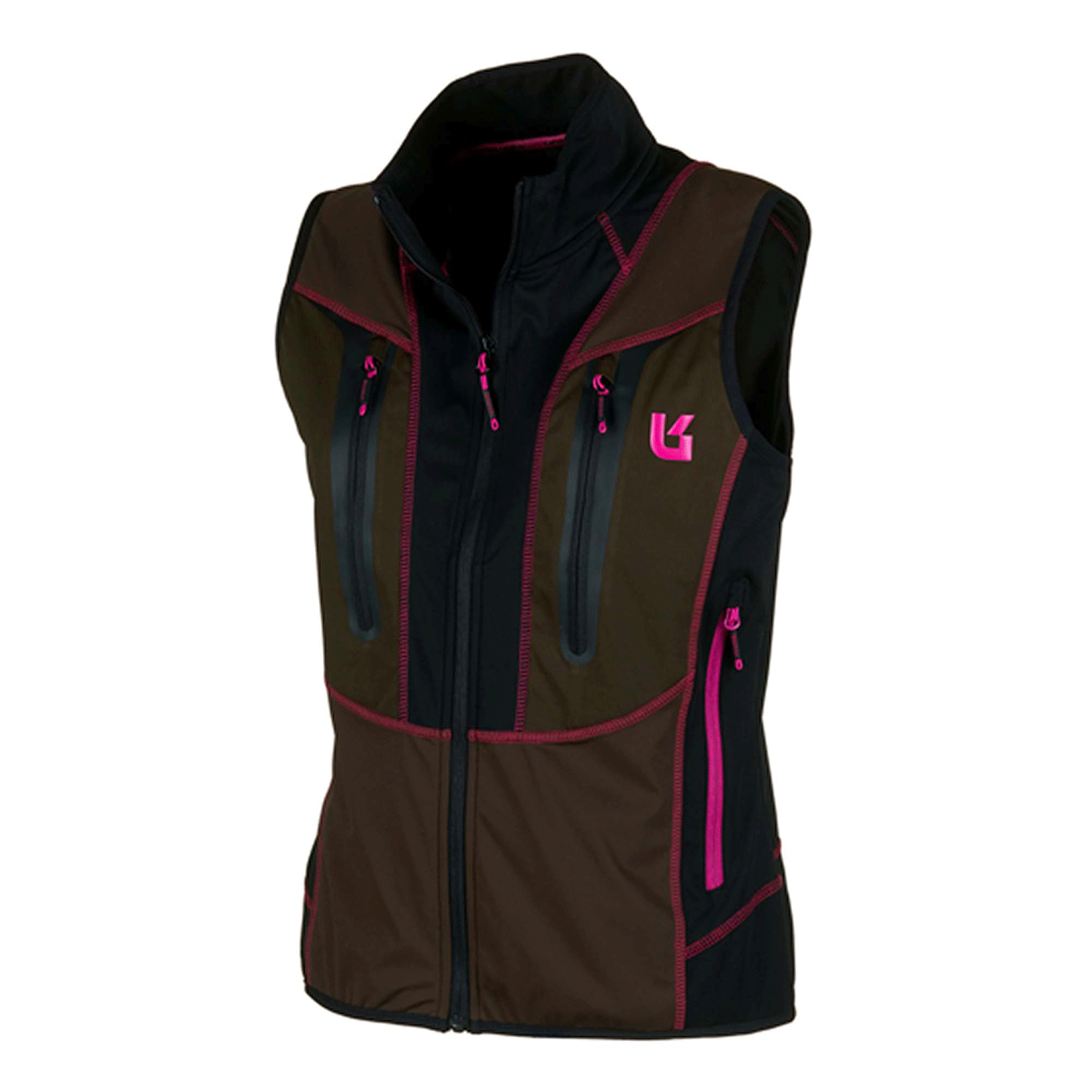 GILET - DONNA - UNIVERS - OUTDOOR ADAMELLO U-TEX Verde/Fucsia
