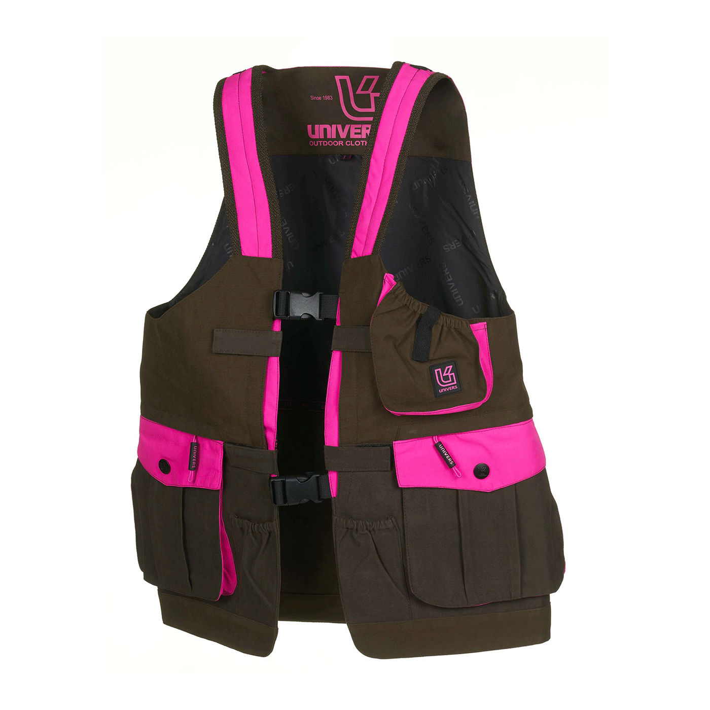 TRACK BAG - UNIVERS - WOMAN - HUNTING MICROFIBER U-TEX Green/Fuchsia