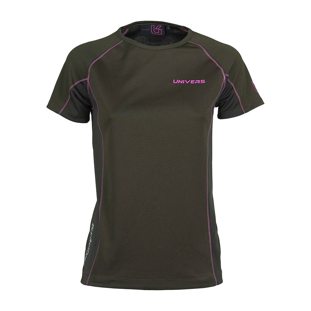 T-SHIRT - DONNA - UNIVERS - DRY-ACTIVE Verde/Fucsia