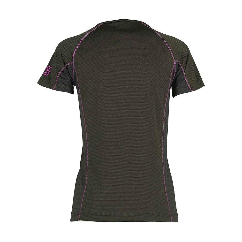 T-SHIRT - DONNA - UNIVERS - DRY-ACTIVE Verde/Fucsia