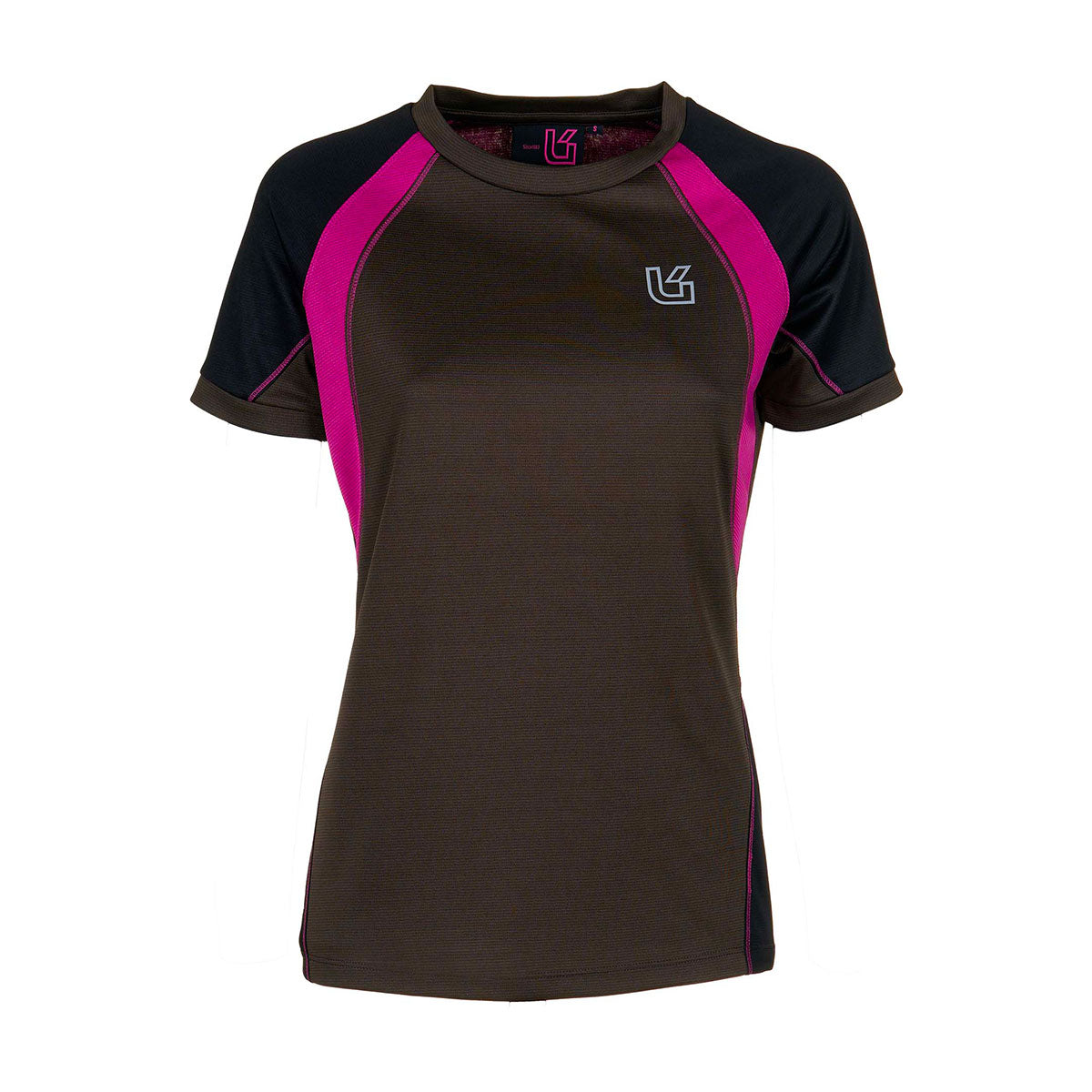 T-SHIRT - DONNA - UNIVERS - DRY-ACTIVE Verde/Fucsia