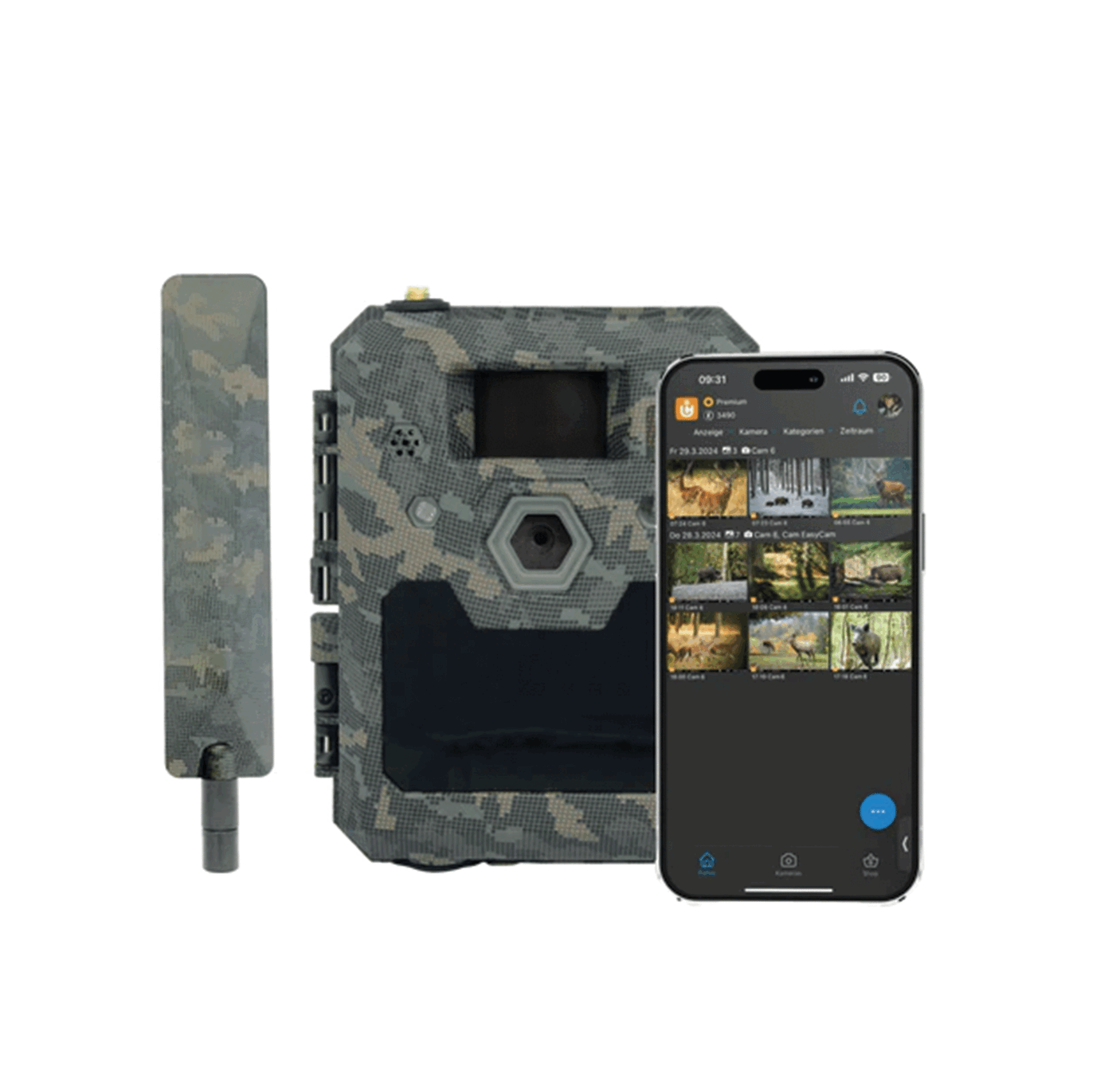 CAMERA TRAP - ICU CLOM CAM6 - 4G/LTE - Photo/Video + 2,000 COIN (SD card 16Gb+8AA)