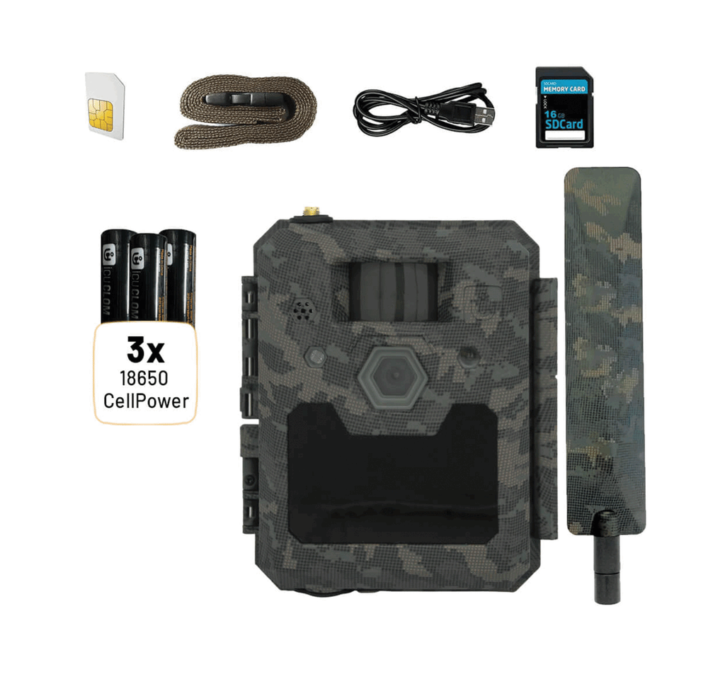 CAMERA TRAP - ICU CLOM CAM6 - 4G/LTE - Photo/Video + 2,000 COIN (SD card 16Gb+8AA)