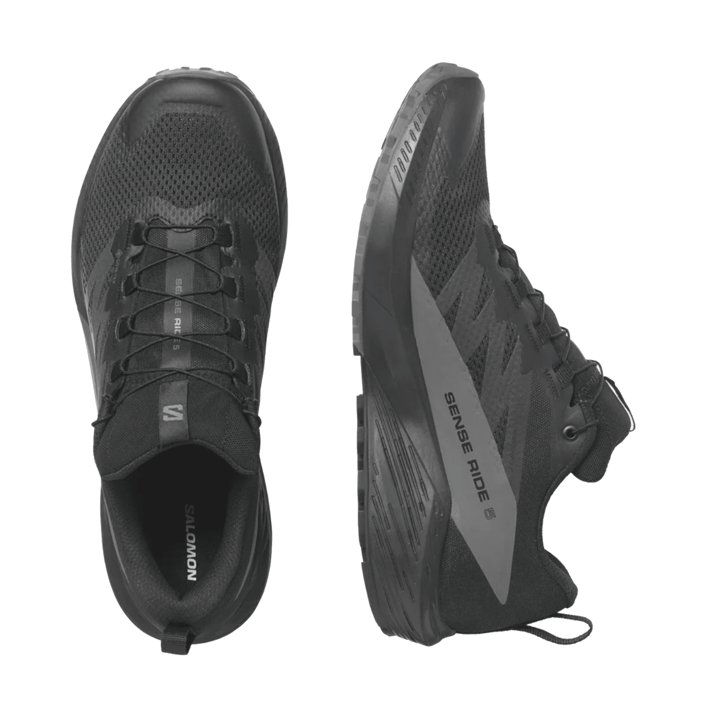SALOMON - MEN - SENSE RIDE 5 GTX Black/Magnet/Black