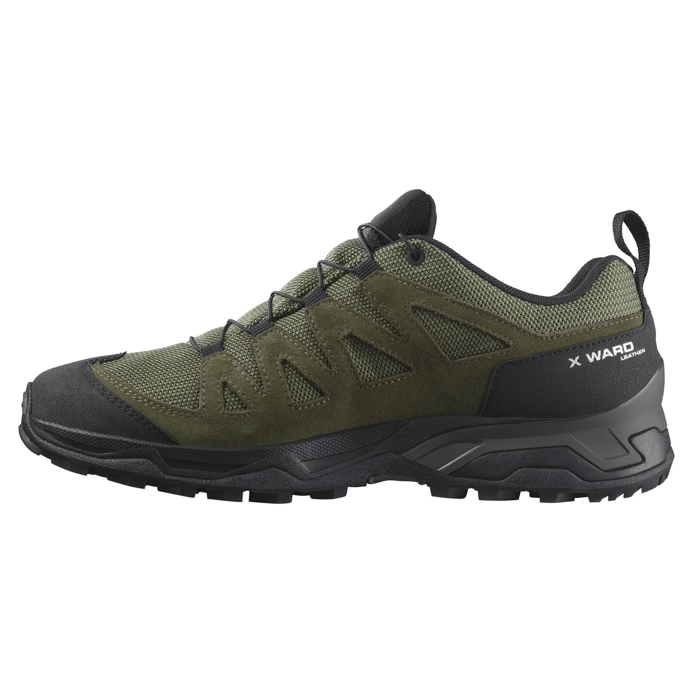 SALOMON - UOMO - X WARD LEATHER GTX Deep Lichen Green / Black / Olive Night