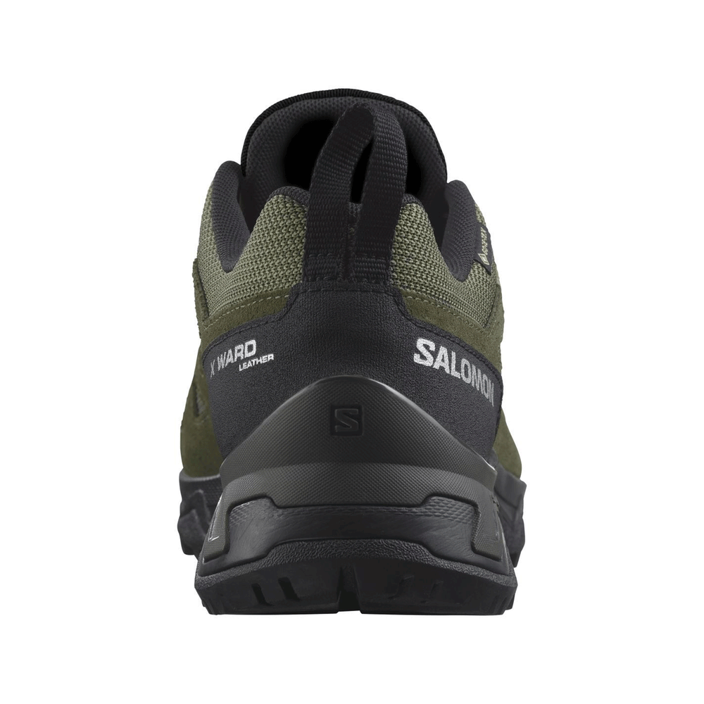 SALOMON - UOMO - X WARD LEATHER GTX Deep Lichen Green / Black / Olive Night
