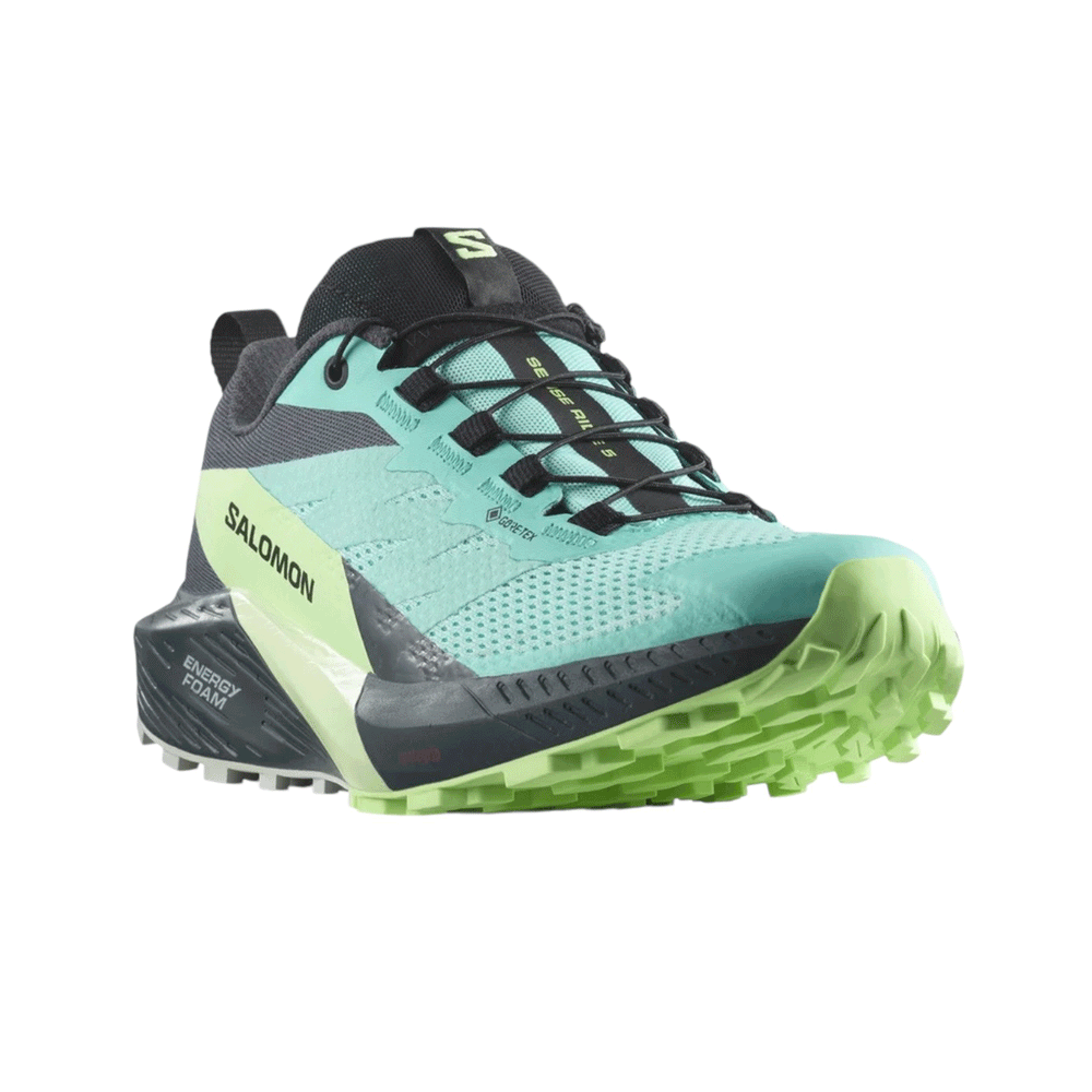 SALOMON - WOMEN - SENSE RIDE 5 GTX W Blue Radiance / Green Ash / India Ink
