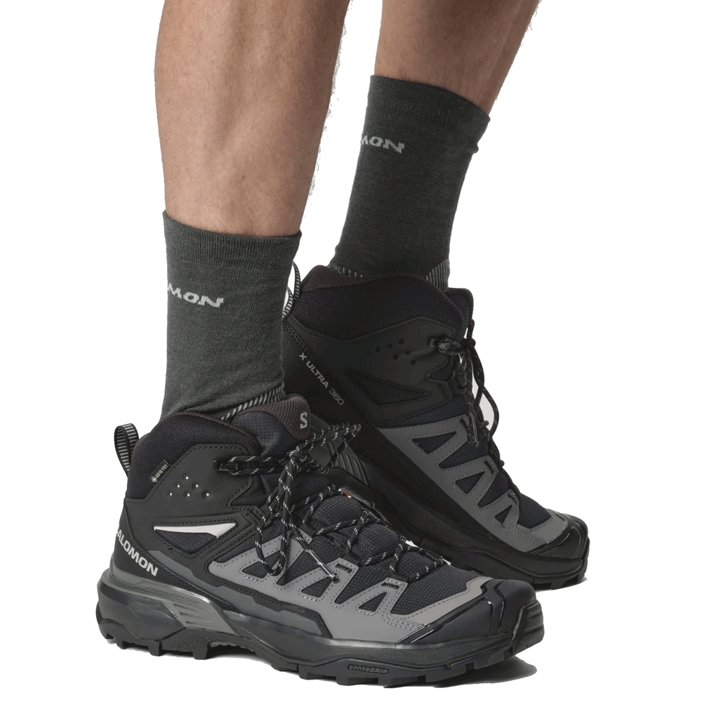 SALOMON - MEN - X ULTRA 360 MID GTX Black / Magnet / Pewter