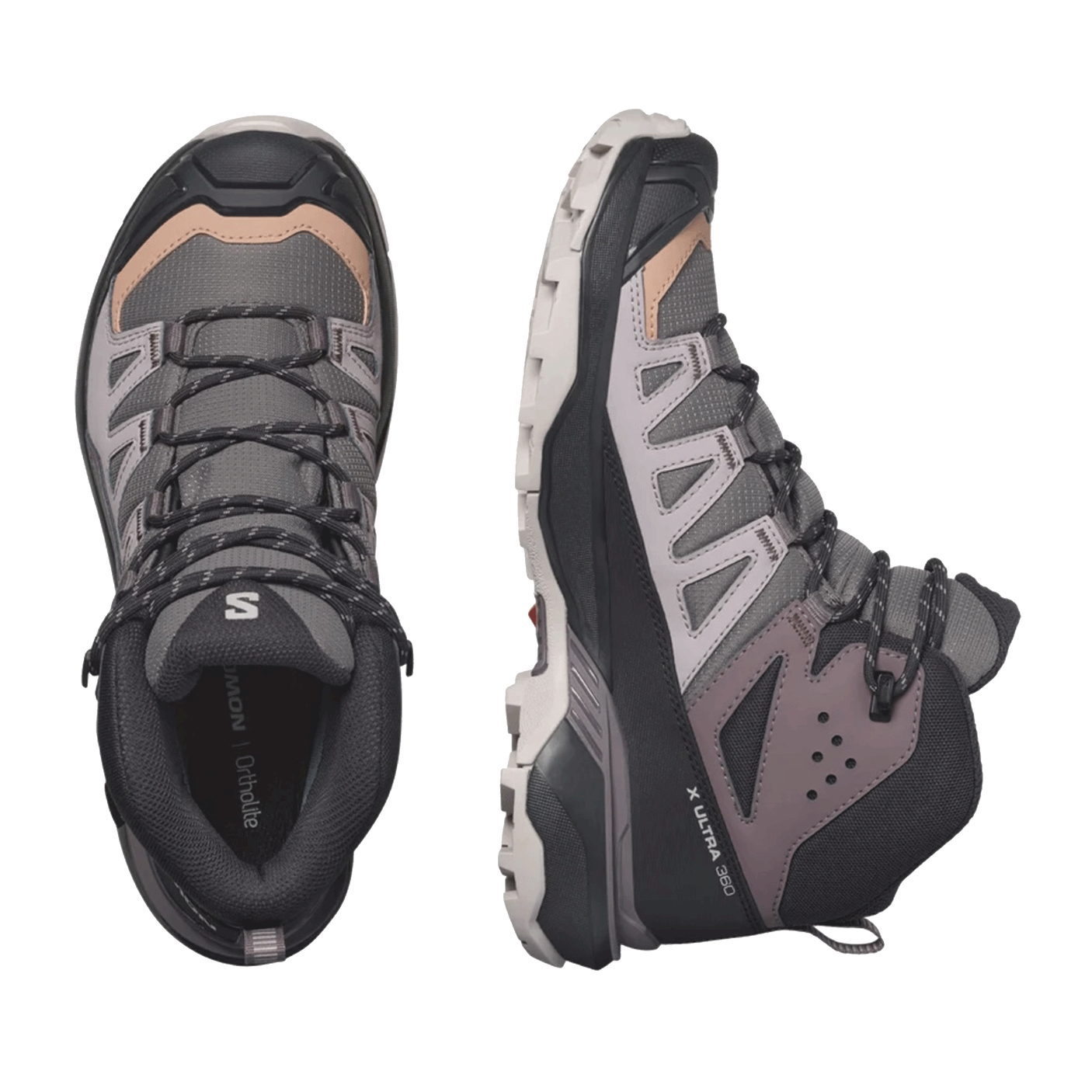 SALOMON - WOMEN - X ULTRA 360 MID GTX W Plum Kitten / Phantom / Cork