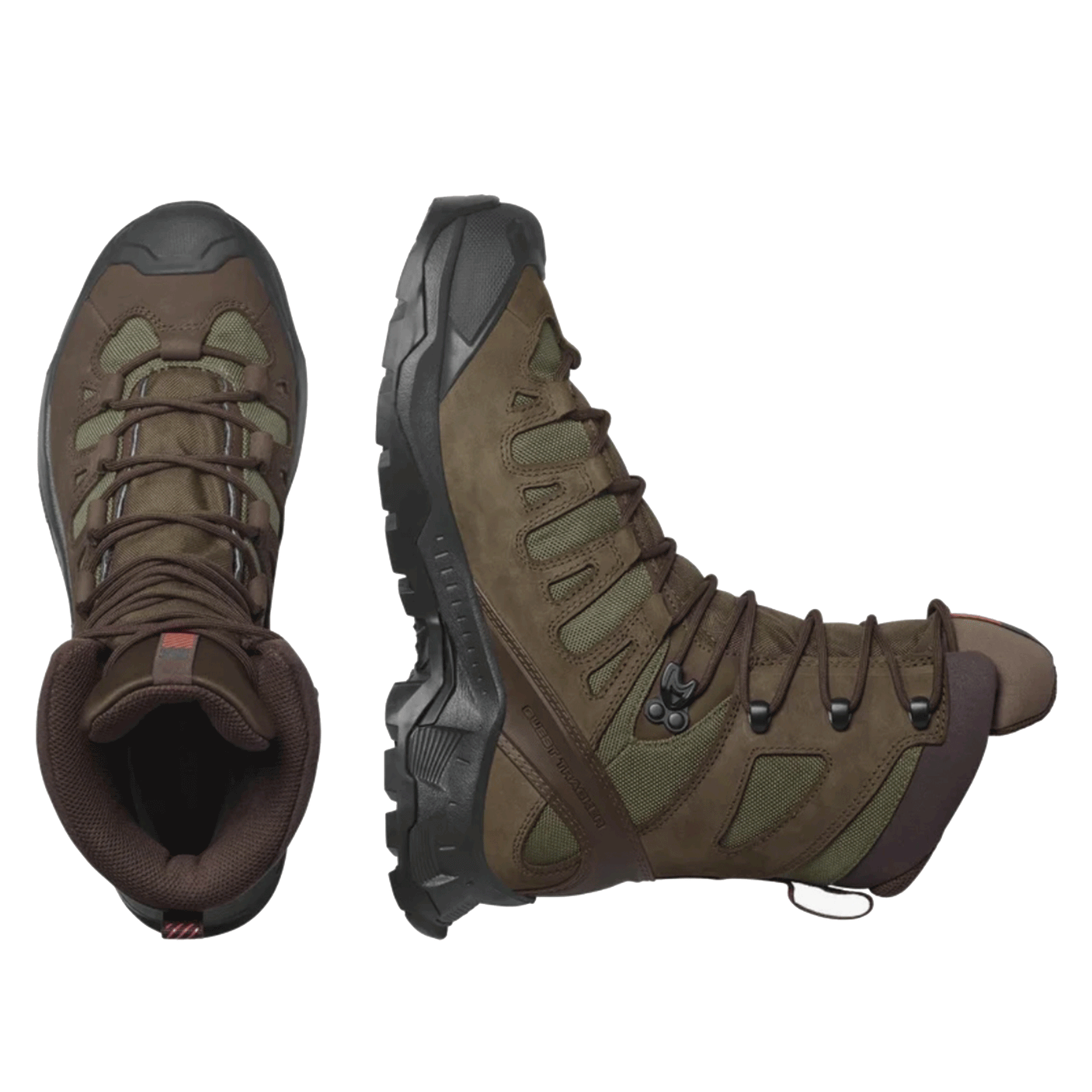 SALOMON - MEN - QUEST TRACKER HIGH GTX Earth Brown / Ranger Green / Black