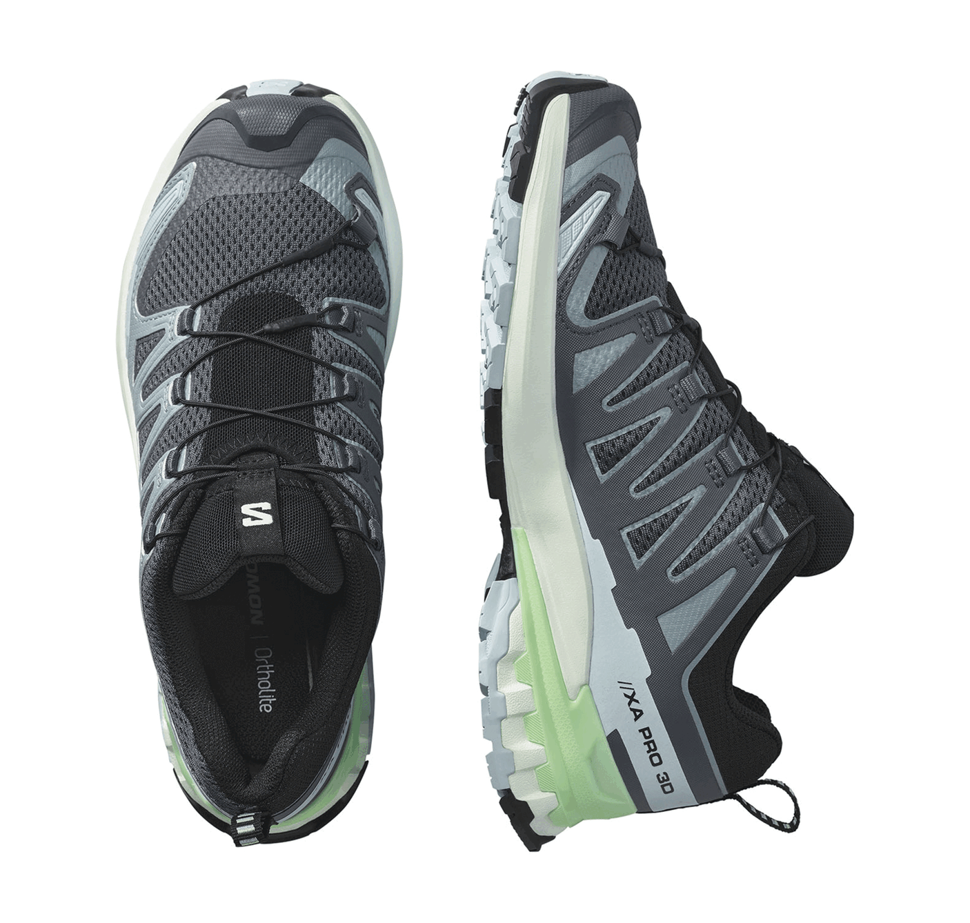SALOMON - WOMEN - XA PRO 3D V9 W Turbulence / Iced Aqua / Patina Green