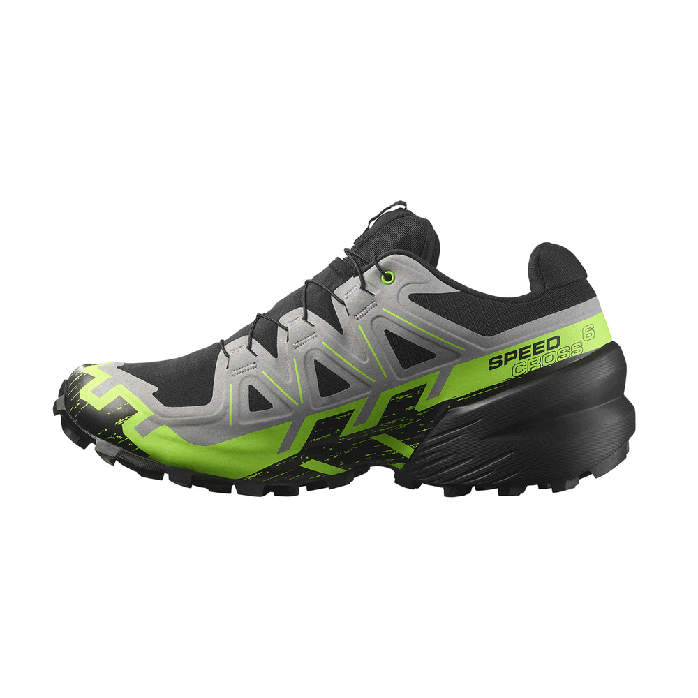 SALOMON - UOMO - SPEEDCROSS 6 GTX Black / Alloy / Green Geco
