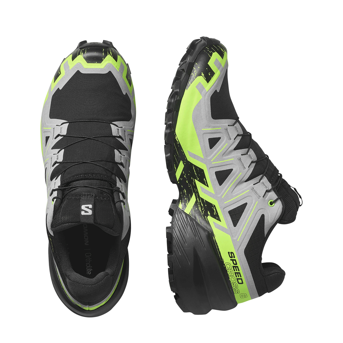 SALOMON - UOMO - SPEEDCROSS 6 GTX Black / Alloy / Green Geco