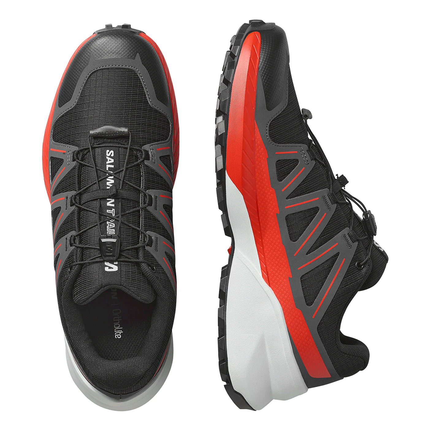 SALOMON - UOMO - SPEEDCROSS PEAK Black / Asphalt / Fiery Red
