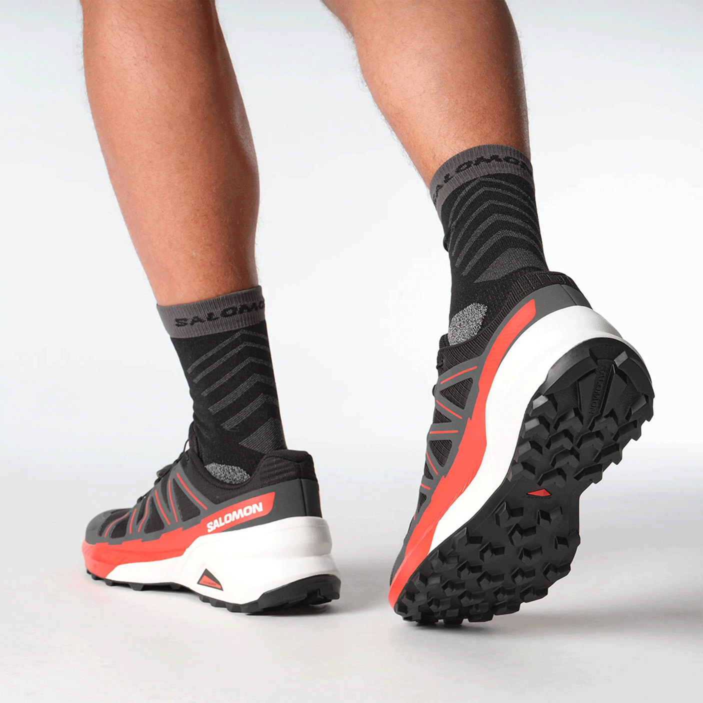 SALOMON - UOMO - SPEEDCROSS PEAK Black / Asphalt / Fiery Red