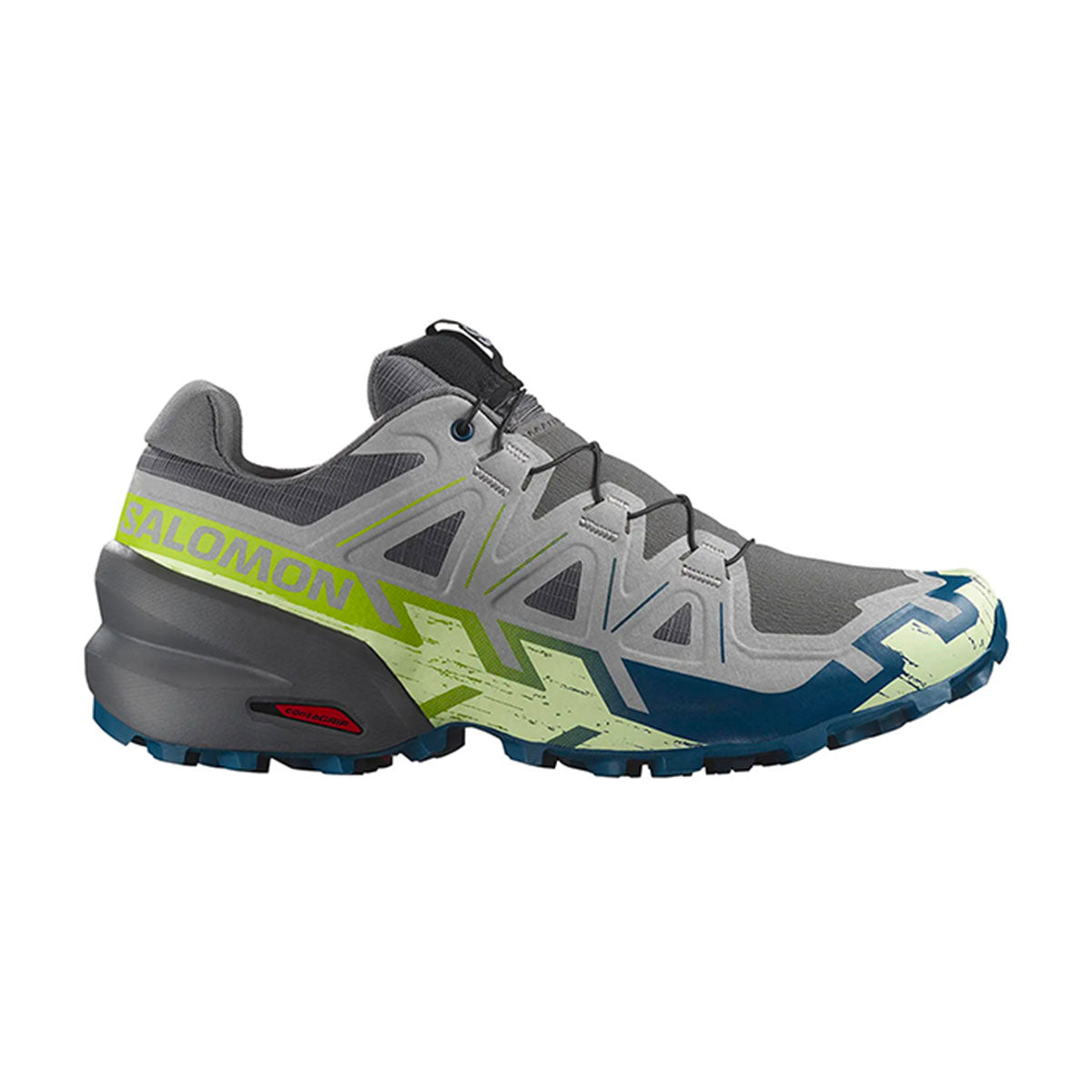 SALOMON - MEN - SPEEDCROSS 6 Castle Rock/ Lime Cream / Poseidon