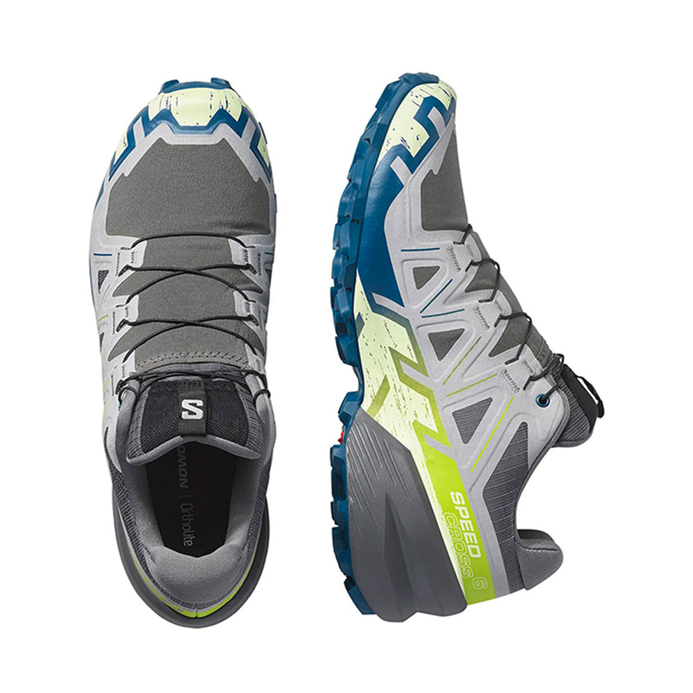 SALOMON - MEN - SPEEDCROSS 6 Castle Rock/ Lime Cream / Poseidon