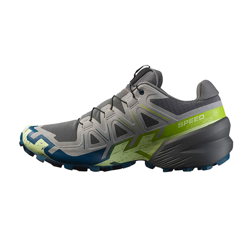 SALOMON - MEN - SPEEDCROSS 6 Castle Rock/ Lime Cream / Poseidon