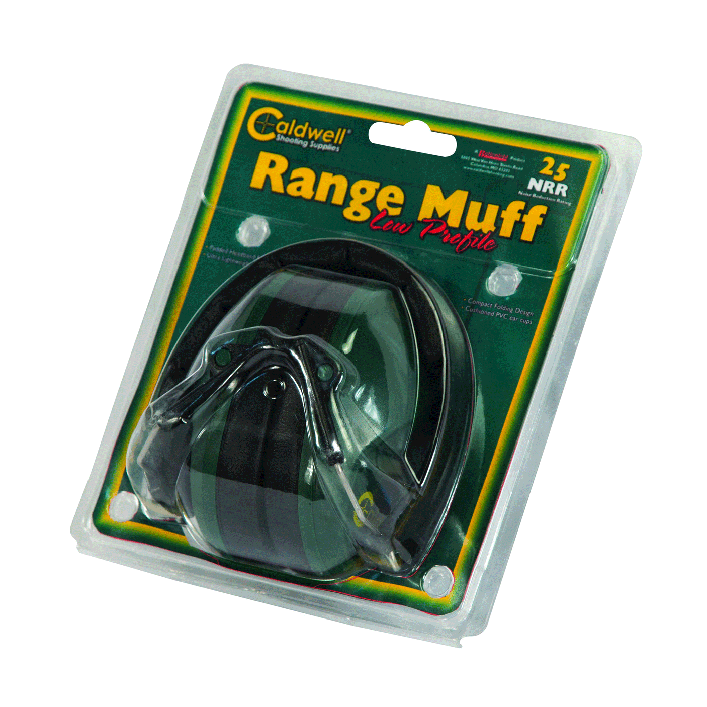 SHOOTING HEADSET - CALDWELL - RANGE MUFF Low Profile 25NRR
