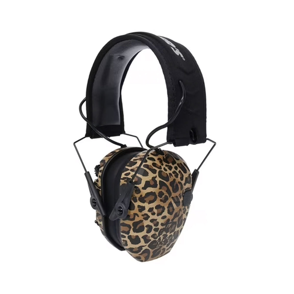 CUFFIE DA TIRO - WALKER'S - RAZOR SLIM ELECTRONIC MUFFS | LEOPARD PRINT