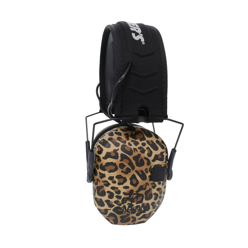 CUFFIE DA TIRO - WALKER'S - RAZOR SLIM ELECTRONIC MUFFS | LEOPARD PRINT