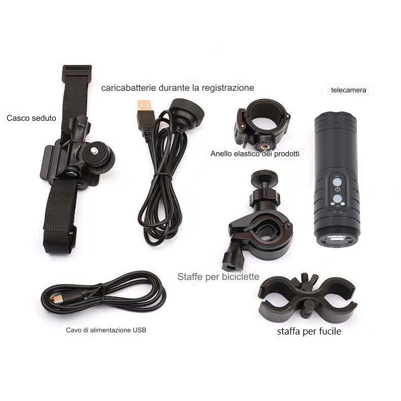 TELECAMERA CON MIRINO IN 4K WIFI CON SCHEDA 32 GB