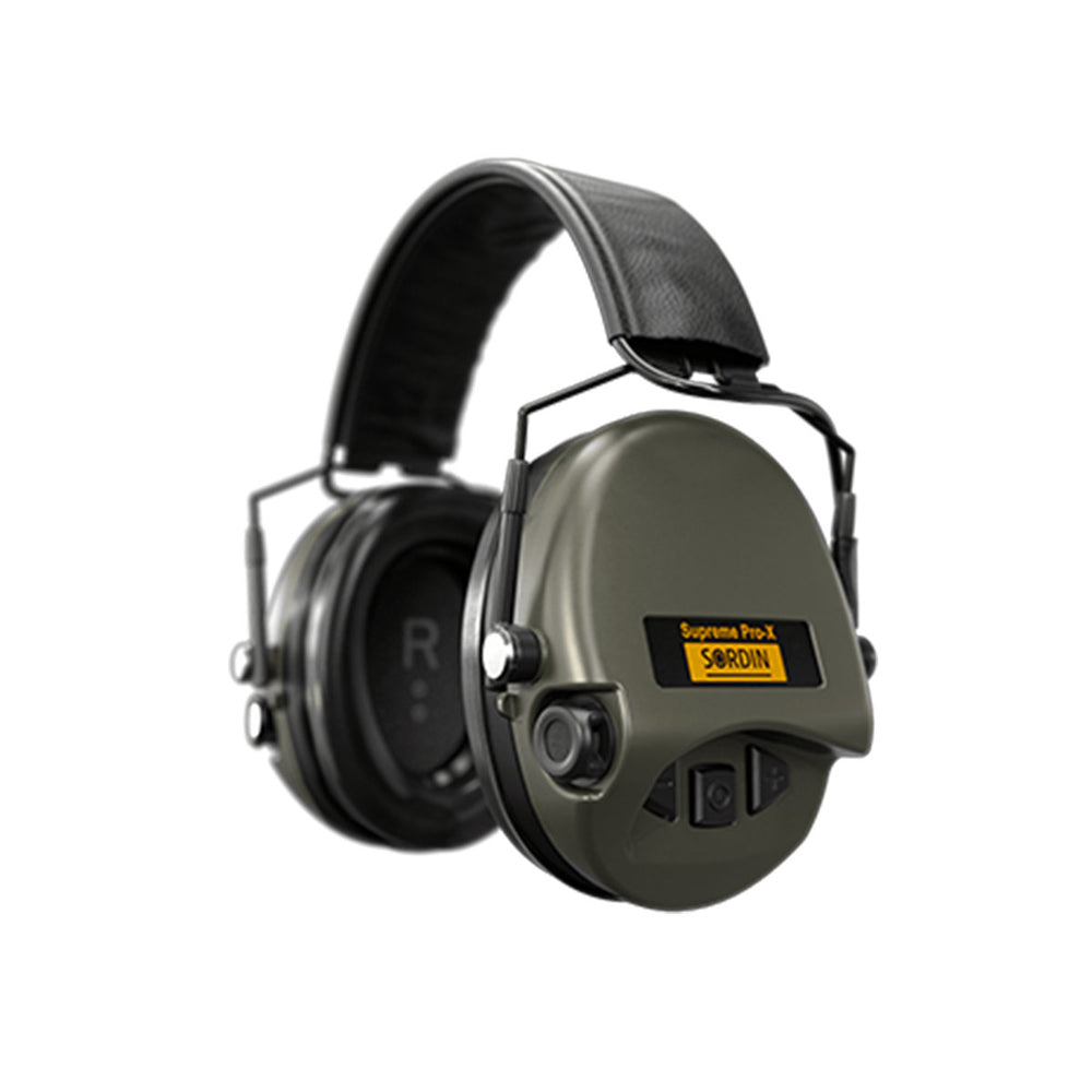 SHOOTING HEADPHONES - SORDIN - SUPREME PRO-X-3B SLIM HEADBAND SFA Green