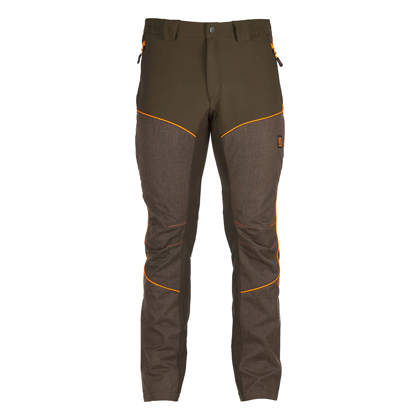 PANTALONE - UOMO - UNIVERS - CACCIA ARMOR KEVLAR® Verde/Arancio