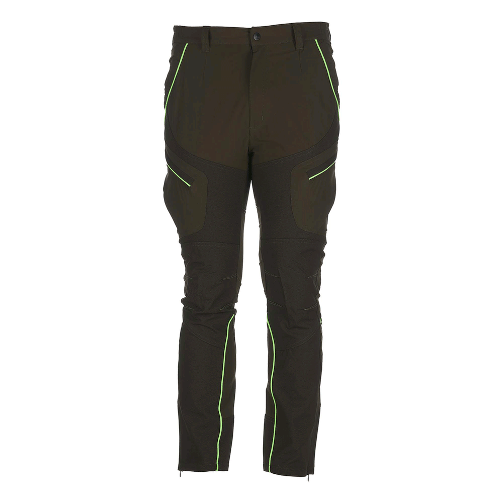 PANTALONE - UOMO - UNIVERS - ALPI 4-WAY STRETCH VERDE/FLUO