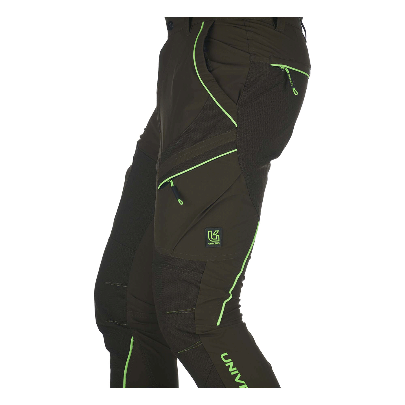 PANTALONE - UOMO - UNIVERS - ALPI 4-WAY STRETCH VERDE/FLUO