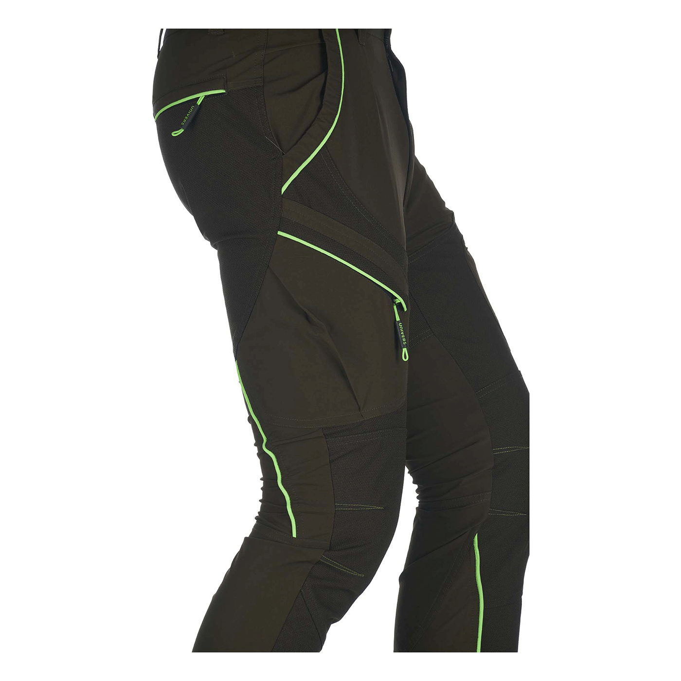 PANTALONE - UOMO - UNIVERS - ALPI 4-WAY STRETCH VERDE/FLUO