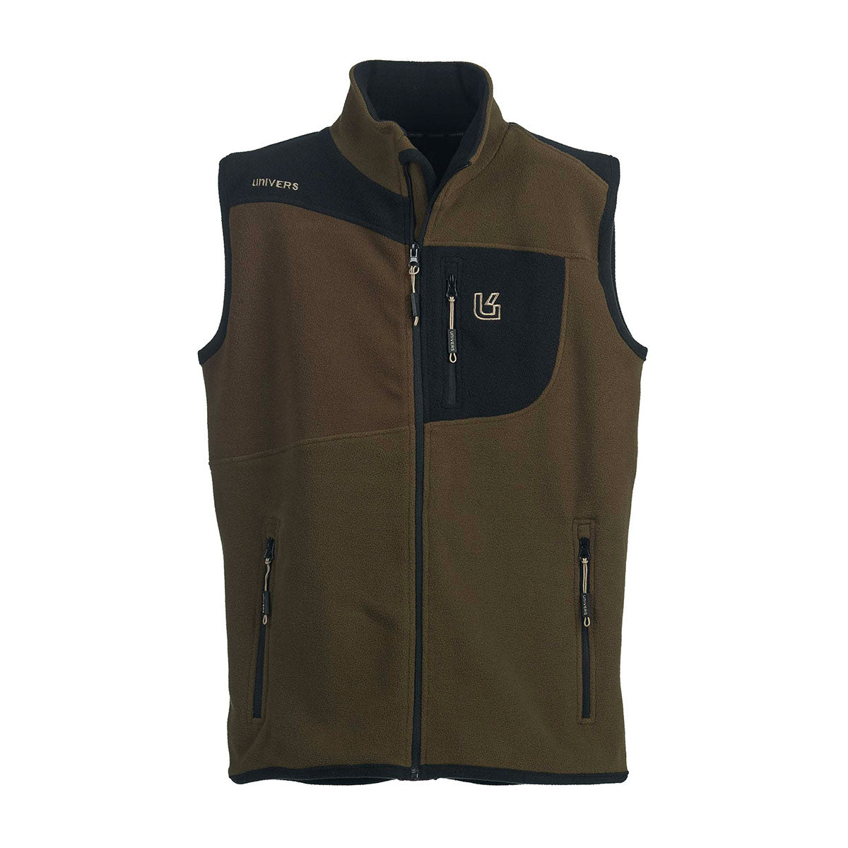 GILET - UNIVERS - GREENLAND PILE Verde/Nero