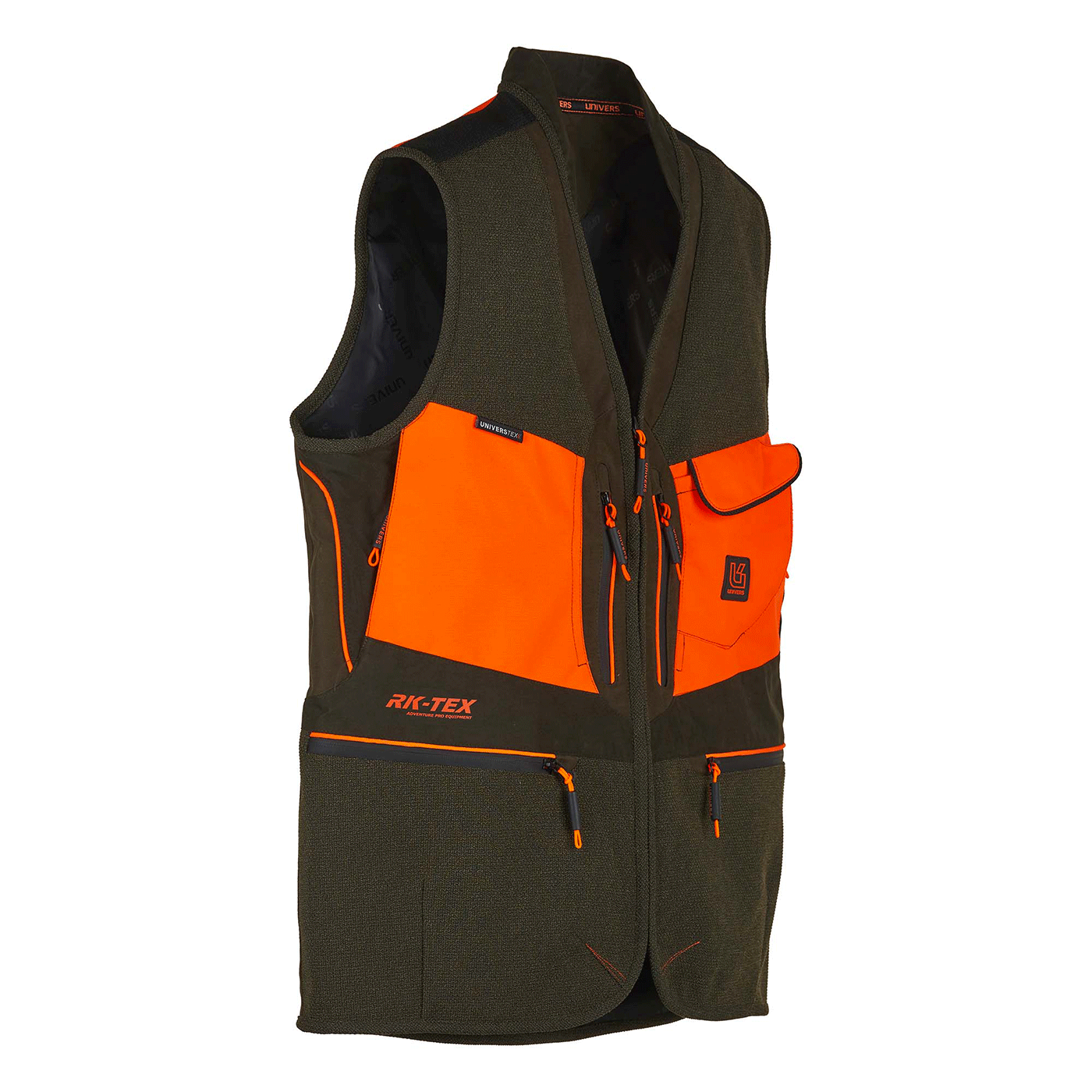 VEST - UNIVERS - HUNTING MICROFIBER U-TEX Green/Orange