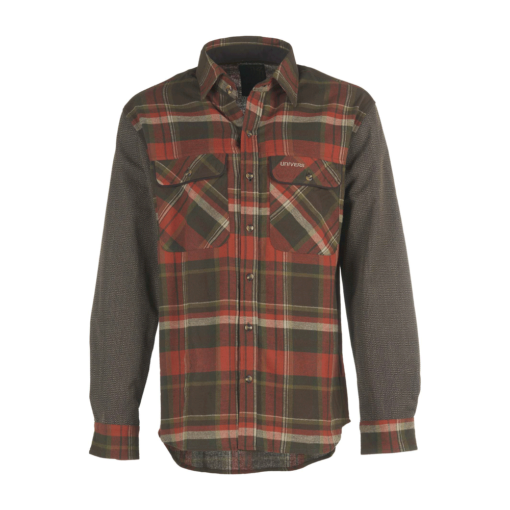 UNIVERS - CAMICIA CACCIA FLANELLA CORDURA CON MANICA KEVLAR