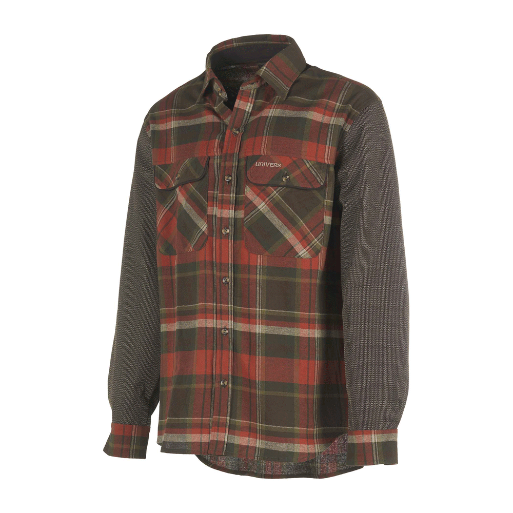 UNIVERS - CAMICIA CACCIA FLANELLA CORDURA CON MANICA KEVLAR