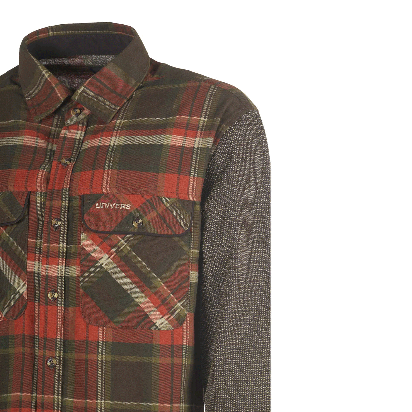 UNIVERS - CAMICIA CACCIA FLANELLA CORDURA CON MANICA KEVLAR