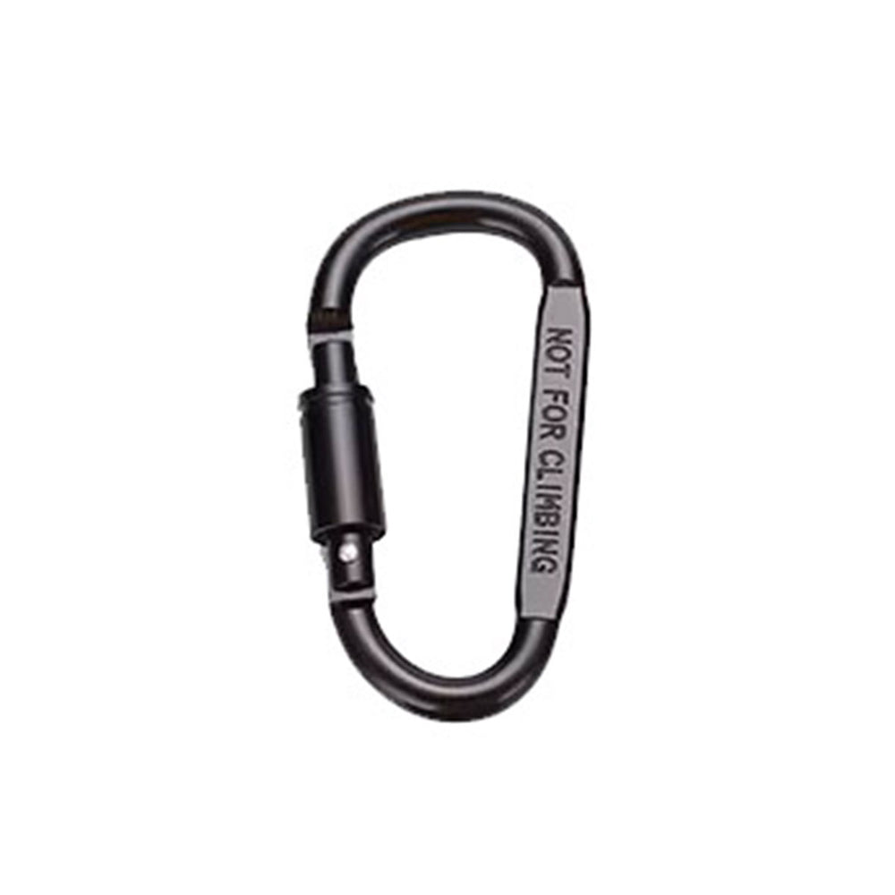 BLACK ALUMINUM CARABINER