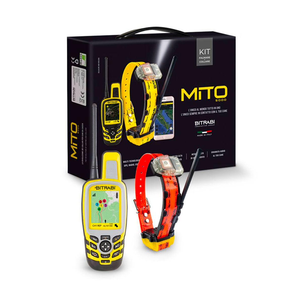 BITRABI - KIT BTB 5100 MITO BEEPER + PALMARE BS3000 EVO OPENMAP UNICO + BLUETOOTH